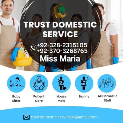 HOUSE MAID/NANNIES /PATIENT CARE/DRIVER & ALL KINDS OF DOMESTIC  STAFF