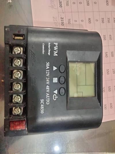 PWM Solor charge controller 50A 10/10 condition not open not repair