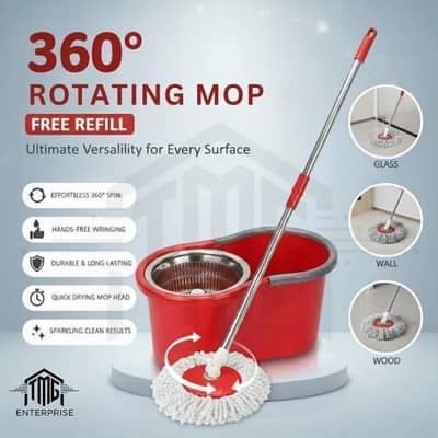 360 mop plastic 2 in 1 spin mop