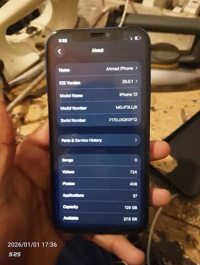 iPhone 12 128GB non pta  bypass hai