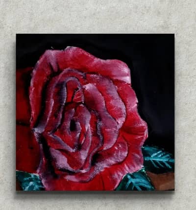 handmade flower oil painting