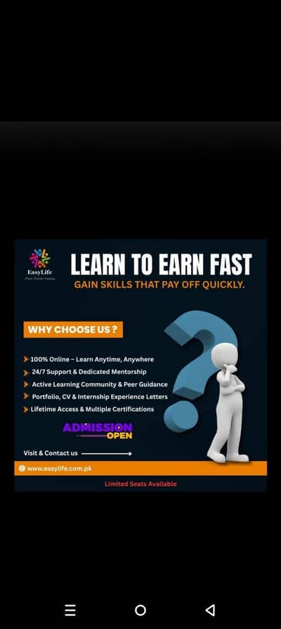 we are hiring for easylife proud Pakistani company. earn from home
