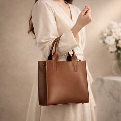 Stylish Brown Leather Tote Bag – Premium Quality