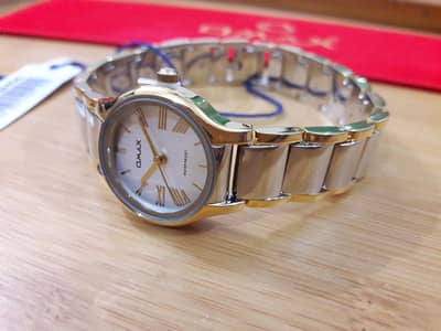 Original Omax Gold Silver Girls Chain Watch
