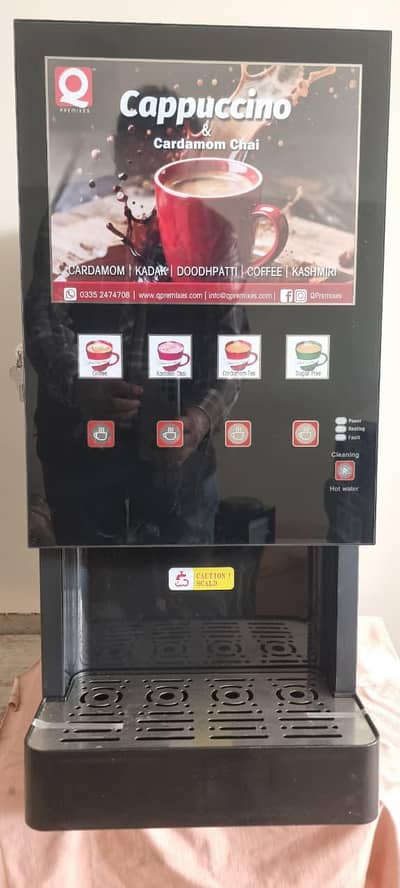 Q Premixes Tea & Coffee Vending Machine – Automatic