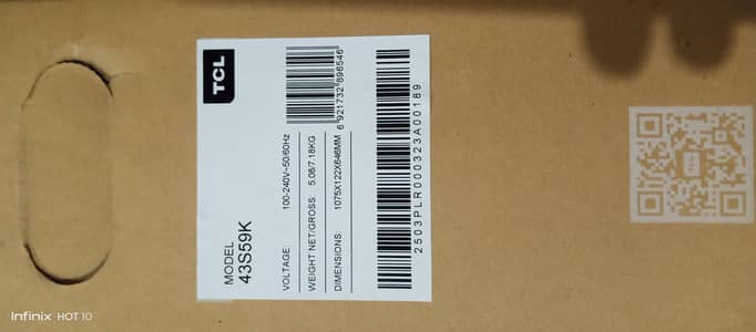 TCL  Model. 43S59K.    good condition for sale