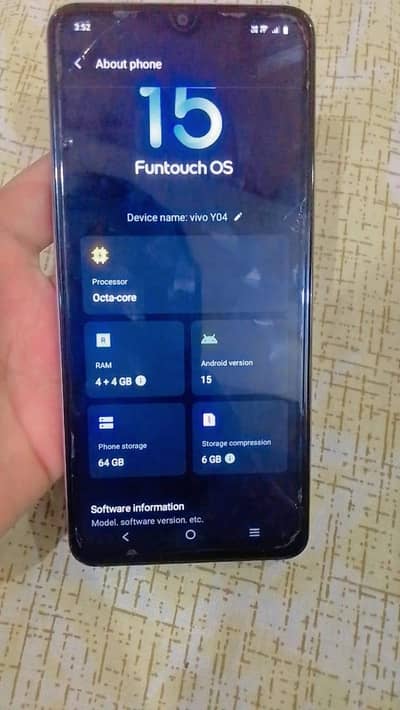 vivo y04 mobile box pack