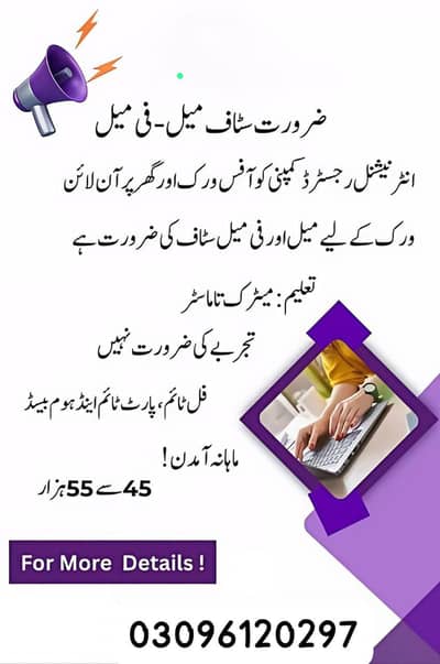 Part time full time office work home base jobs available