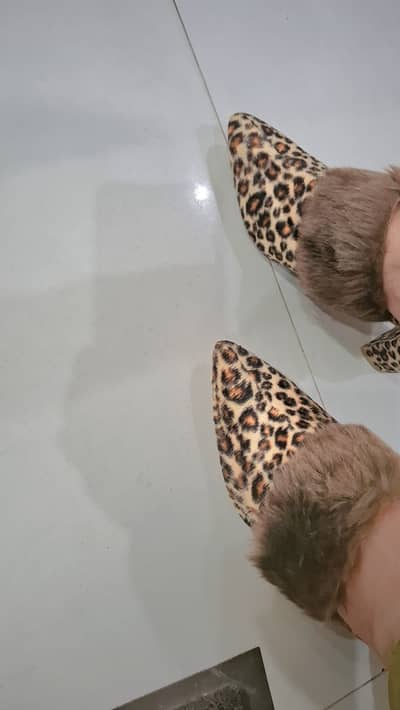 Imported tiger print heels