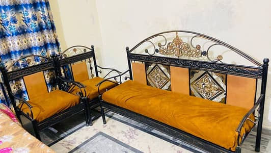 3 Seater Iron Sofa Set