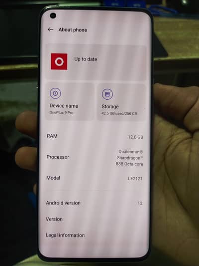 OnePlus 9 pro 12/256 Dual Sim Approved