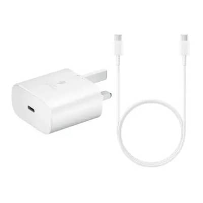 Samsung 3 Pin 25W Travel Adapter With USB-C To USB-C Cable