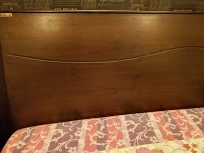 Single Bed with Mattress and side table