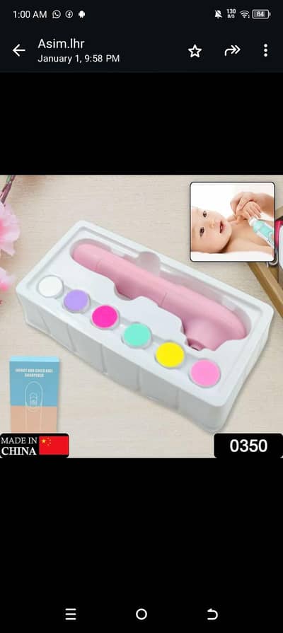6 in1 Electric Manicure Nail Sharpener for children