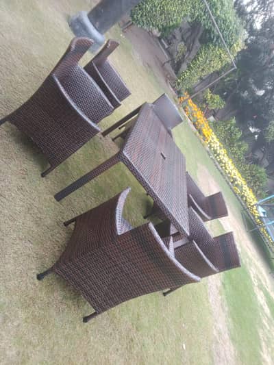 4 Seater Roop Set/Rattan sofa set/L-Shape/Outdoor Chairs/Lawn set