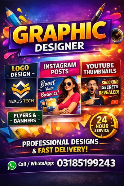 Graphic Designer | Logo Design & YouTube Thumbnails