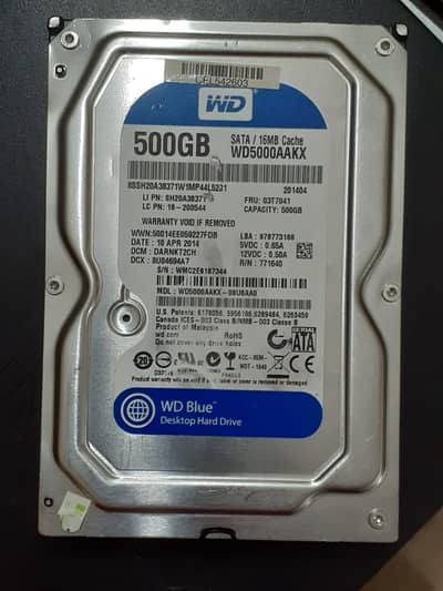 WD 500GB HDD for Sale
