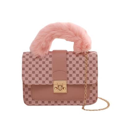 Women hand bag in ring pattern with 3 beautiful colour