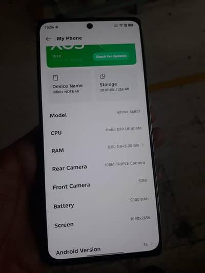 infinix Note 40   8 /256