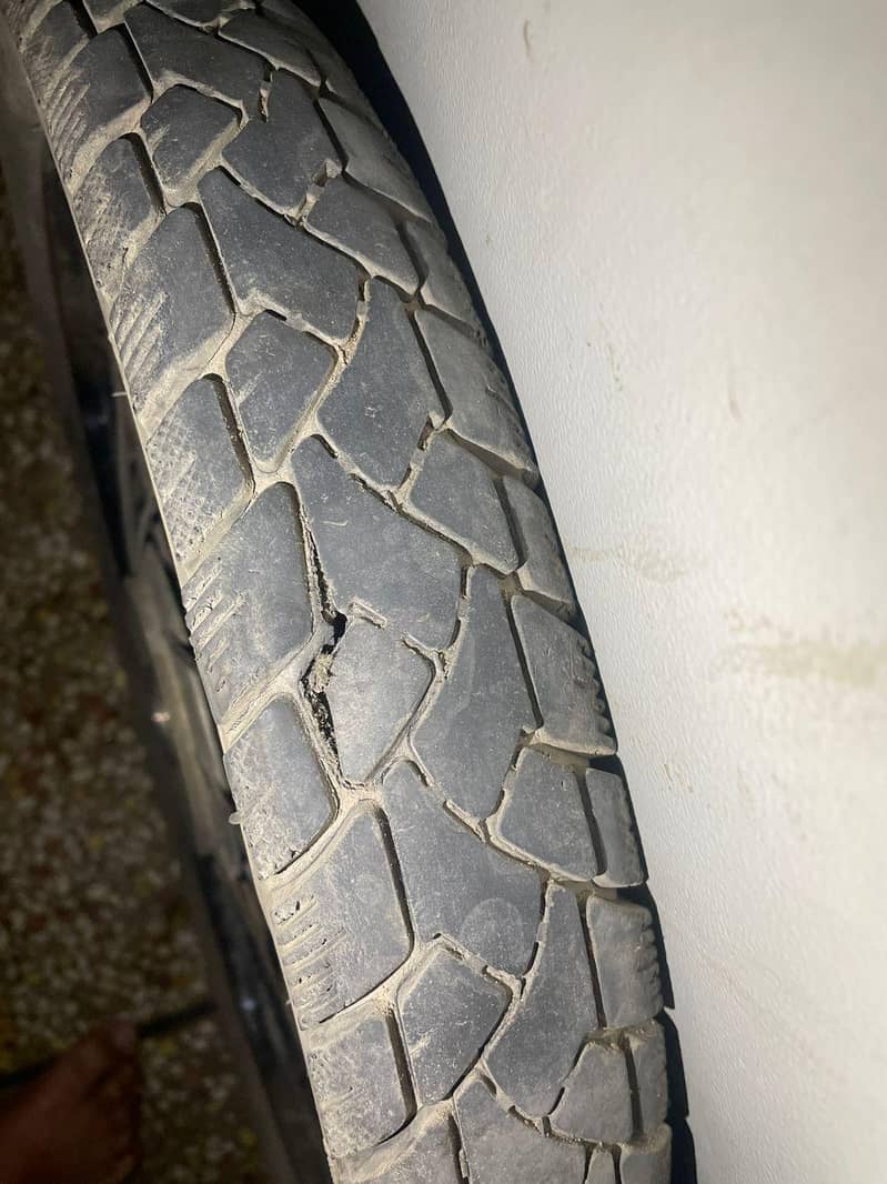 Honda 70 front & back wheel complete set - Tyres & Tubes - 1109009156