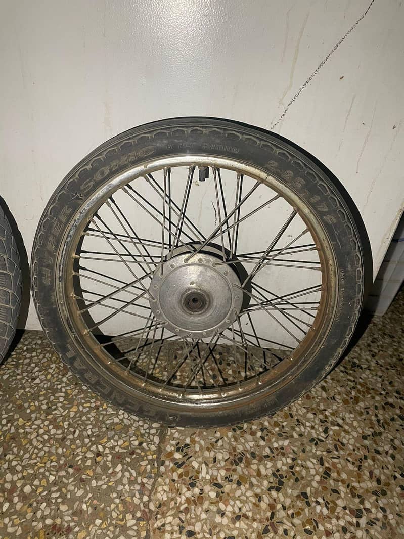 Honda 70 front & back wheel complete set - Tyres & Tubes - 1109009156