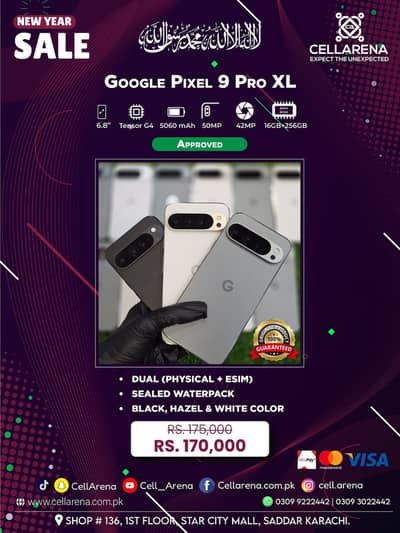 New Year Sale Google Pixel 10 Pro XL Pixel 9 Pro XL - CELLARENA
