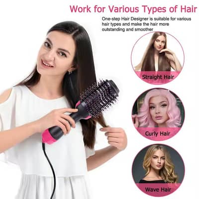 3 In 1 Hair Dryer Hot Air Brush Styler & Volumizer
