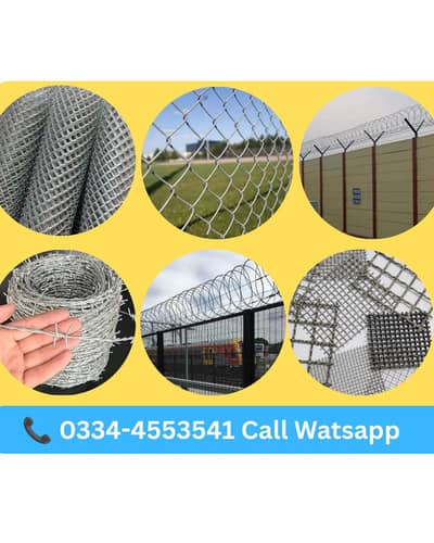 Welded Mesh Jali Chain Link Fence Razor Wire Barbed Wire Security Wire