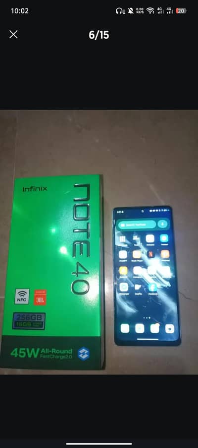 infinix note 40 PTA official approve dual sim