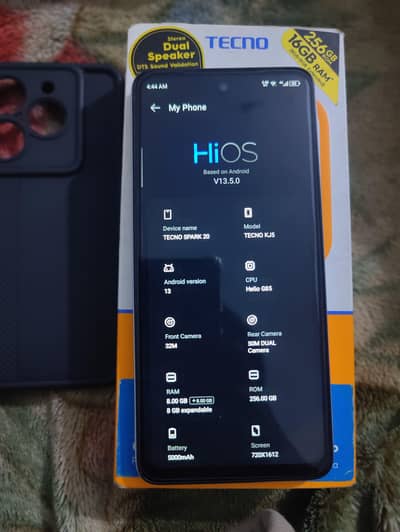 tecno spark 20 16gb. ram 256gb. rom