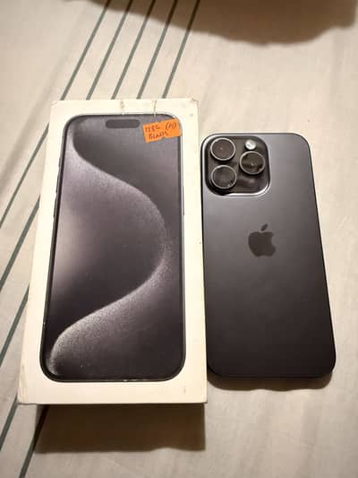 iPhone 15 Pro Black Titanium with box
