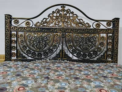 6 by 6 feet King Size Iron Bed