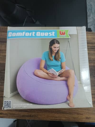 Bestway Comfort Quest Relaxing Ball Body Rest Inflatable Ball Chair