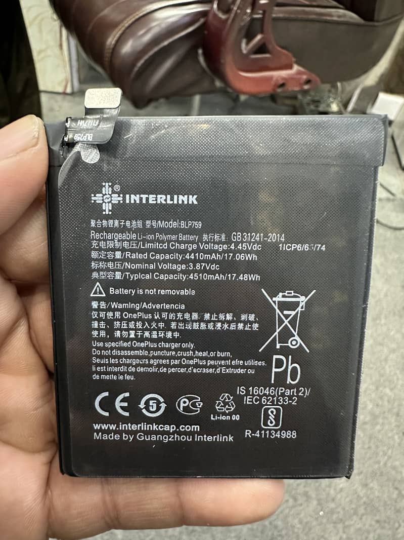 Oneplus 8 pro Battery Interlink 0