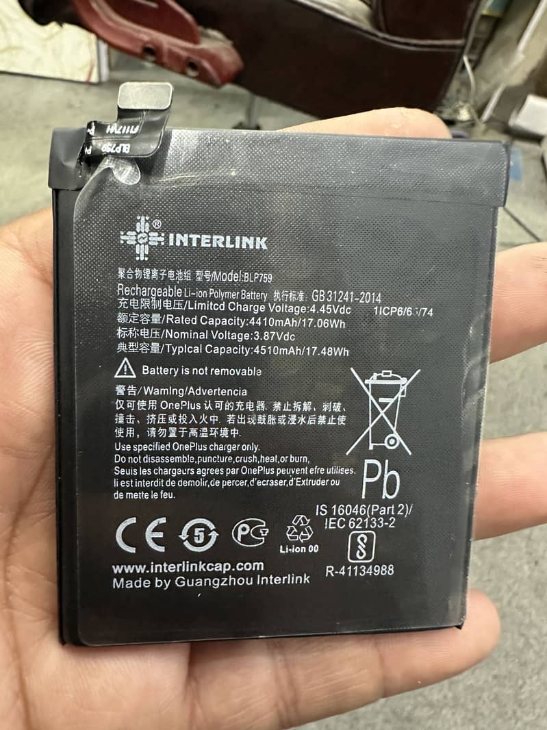 Oneplus 8 pro Battery Interlink 3