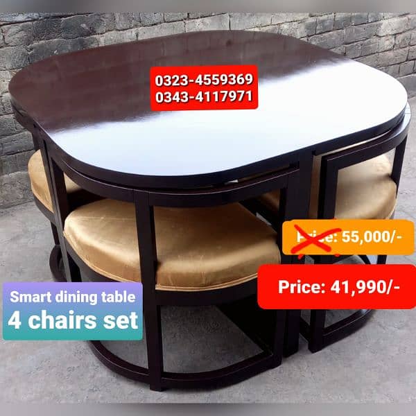 Dining table / Smart dining table / round table dining set / table 15