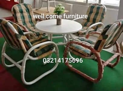 OUTDOOR GARDEN UPVC RATTAN FURNITURE SOFA SET CHAIRS TABLE UMBRELLA