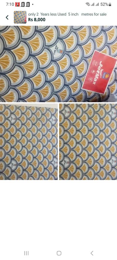 5 inch Double bed metress size 78 72