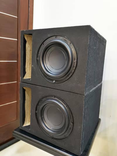 2pcs LG 7" Subwoofers with boxes Car bass tubes no amplifier