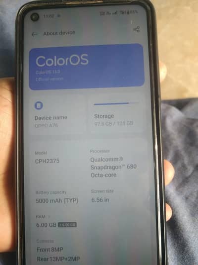 Oppo a76 6/128