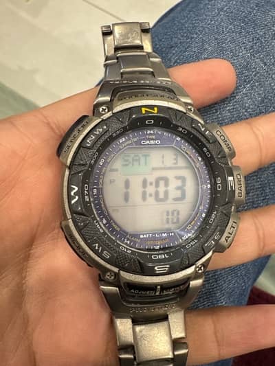 Casio, Protrek, PRG-240T-7DR, Tough Solar, Triple Sensor