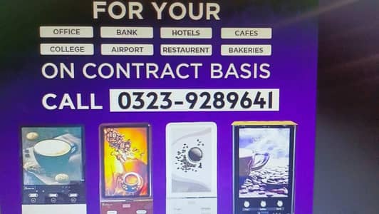 Tea coffee vending machine 6 months service warranty