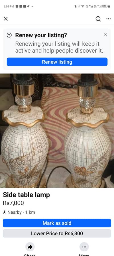 seromic side table lamps with shades choice by yours