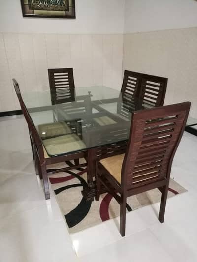 Dinning table with six chairs