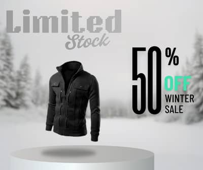 Branded Men's Fleece Plain Jacket- Mexican Style - Available For Sale