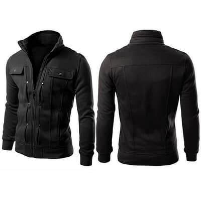 Branded Men's Fleece Plain Jacket- Mexican Style - Available For Sale