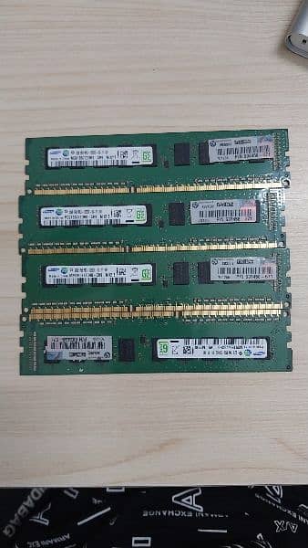 4x 2gb RAM STICKS 1600Mhz