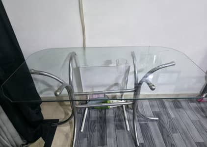 Glass Dining Table 6 Seater