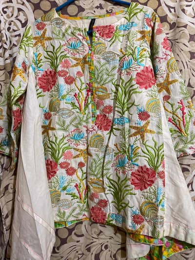 3 piece lawn branded dress