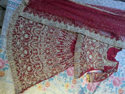 Heavy Bridal Lehenga  – One Time Wear (Size M)